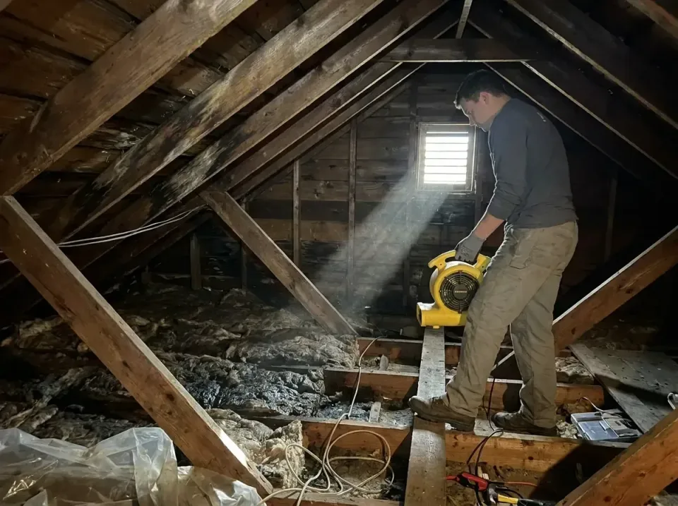 attic-water-damage-drying-proc-007 — frequently asked questions, Emergency Water Extraction & 24/7 Flood Response in Greentr…